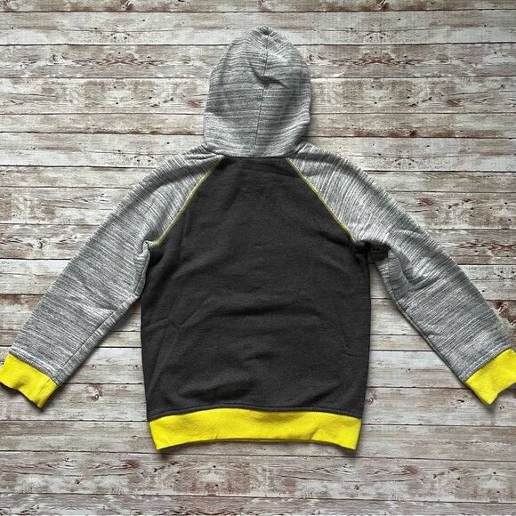 Jumping Beans Hot Wheels Collectible Fleece Graphic Hoodie Grey Yellow Size 8 - Picture 2 of 8